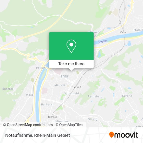 Карта Notaufnahme