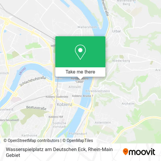 Карта Wasserspielplatz am Deutschen Eck