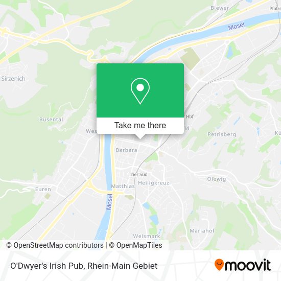 Карта O'Dwyer's Irish Pub