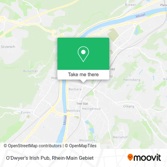 Карта O'Dwyer's Irish Pub