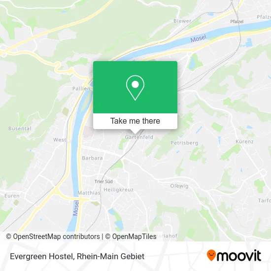 Карта Evergreen Hostel