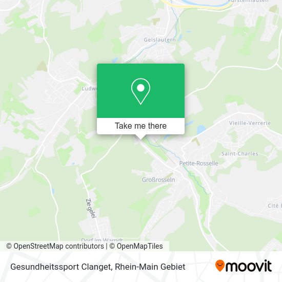 Карта Gesundheitssport Clanget