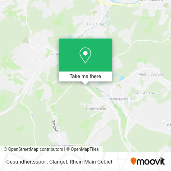 Карта Gesundheitssport Clanget