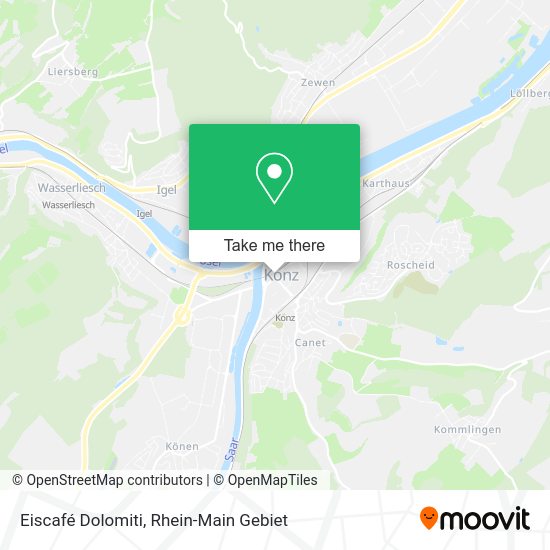 Карта Eiscafé Dolomiti