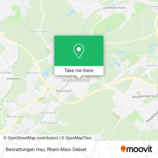 Карта Bestattungen Hau