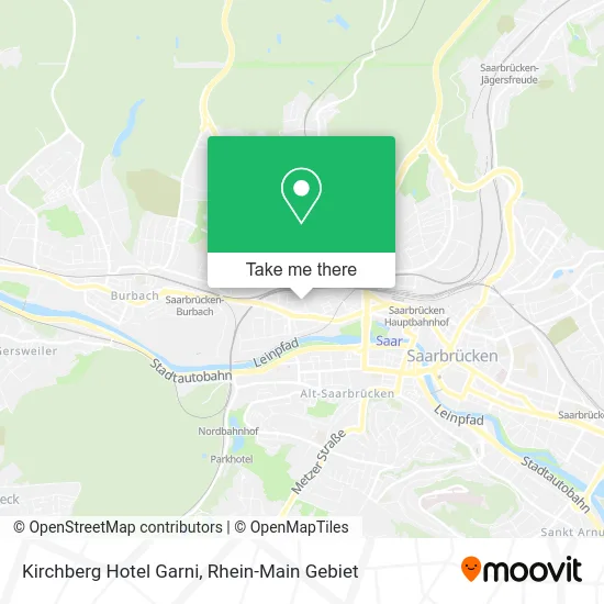 Карта Kirchberg Hotel Garni