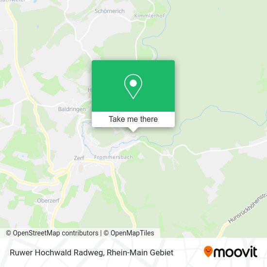 Карта Ruwer Hochwald Radweg