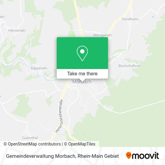Карта Gemeindeverwaltung Morbach