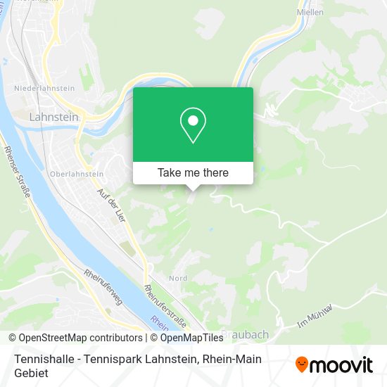 Карта Tennishalle - Tennispark Lahnstein