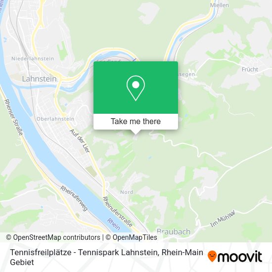 Карта Tennisfreilplätze - Tennispark Lahnstein