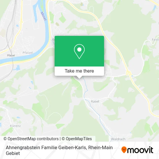 Карта Ahnengrabstein Familie Geiben-Karls