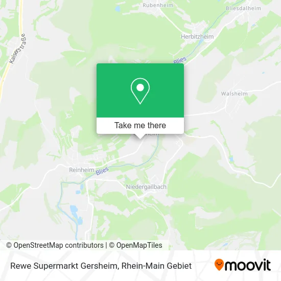 Карта Rewe Supermarkt Gersheim