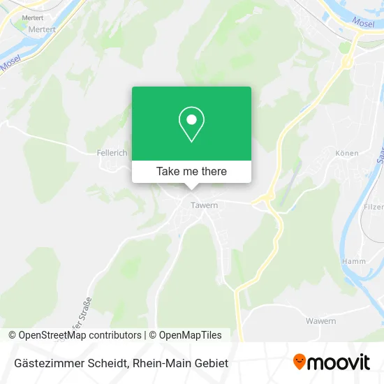 Карта Gästezimmer Scheidt