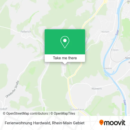 Карта Ferienwohnung Hardwald