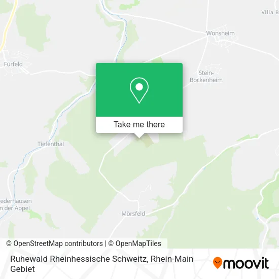 Карта Ruhewald Rheinhessische Schweitz