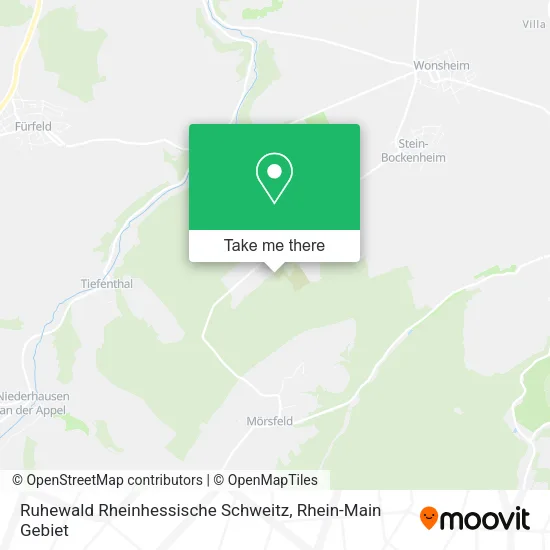 Карта Ruhewald Rheinhessische Schweitz