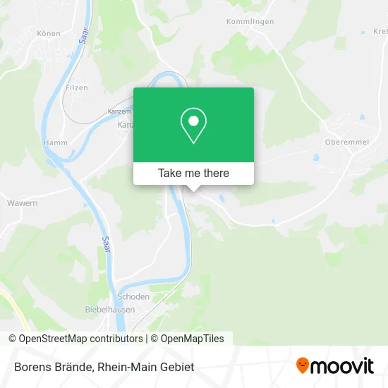 Карта Borens Brände
