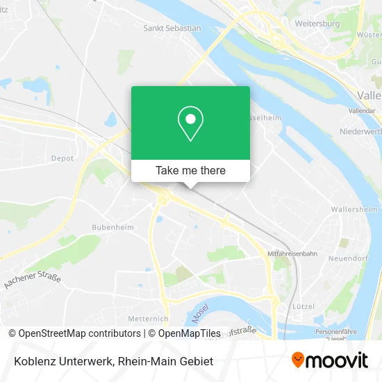 Карта Koblenz Unterwerk