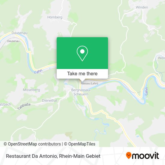 Карта Restaurant Da Antonio