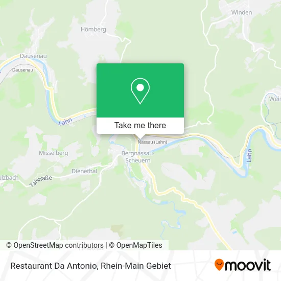 Карта Restaurant Da Antonio