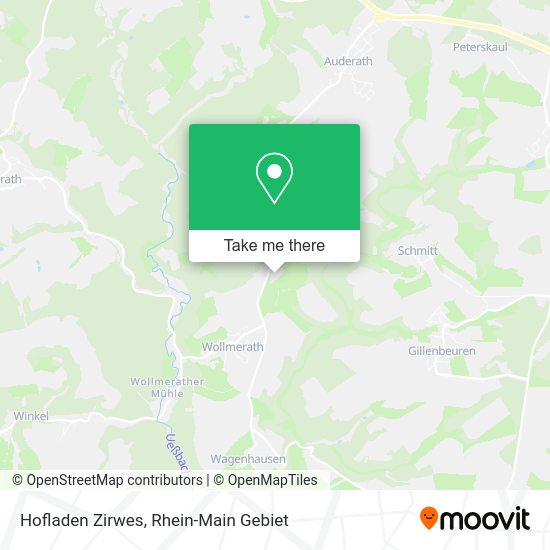 Карта Hofladen Zirwes