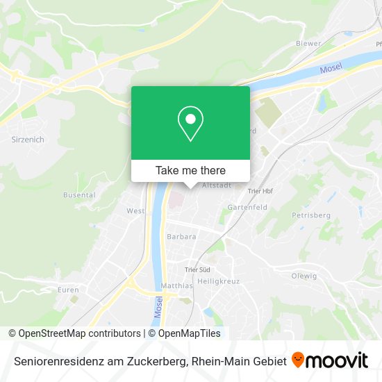Карта Seniorenresidenz am Zuckerberg
