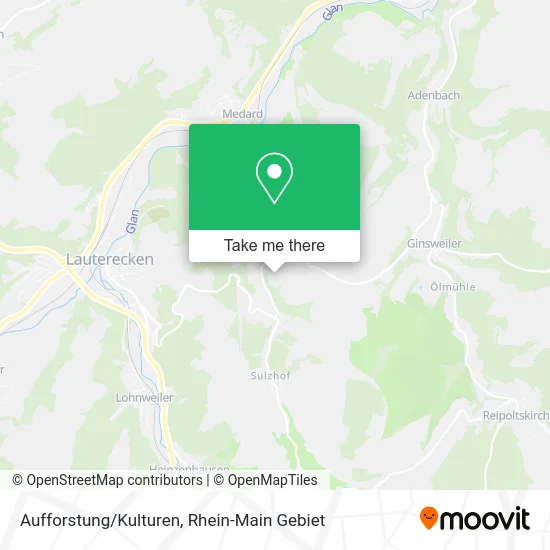 Карта Aufforstung/Kulturen