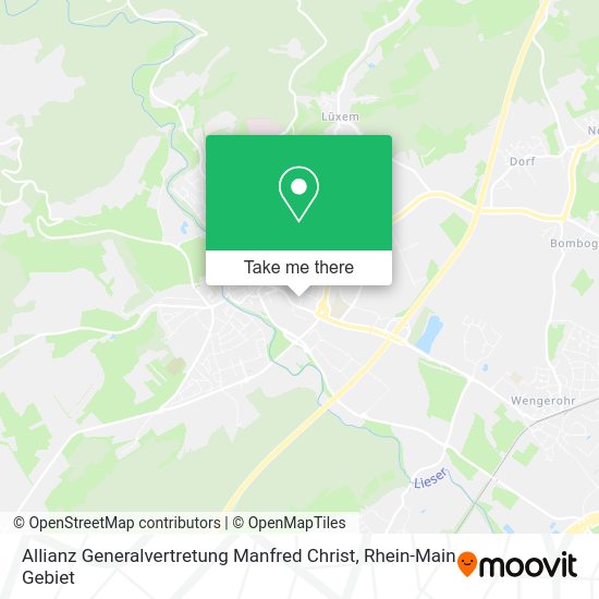 Карта Allianz Generalvertretung Manfred Christ