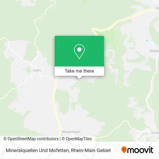 Карта Mineralquellen Und Mofetten
