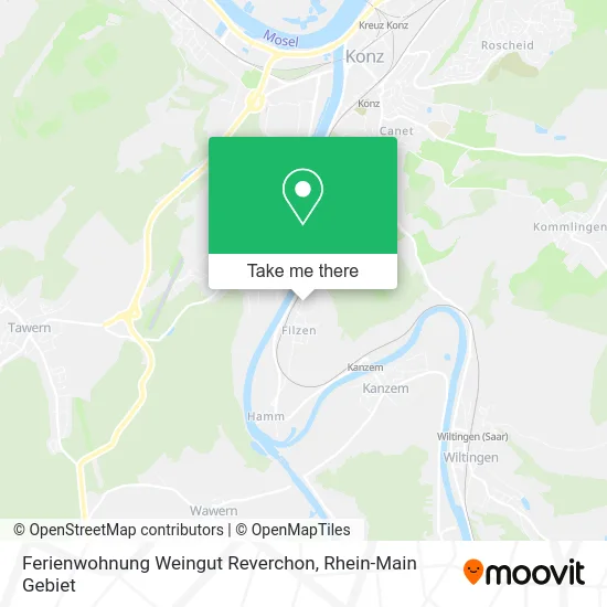 Карта Ferienwohnung Weingut Reverchon