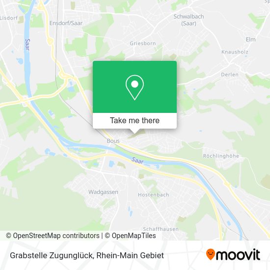 Карта Grabstelle Zugunglück