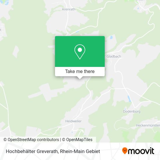 Карта Hochbehälter Greverath