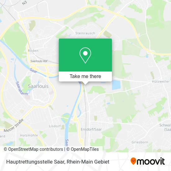 Карта Hauptrettungsstelle Saar