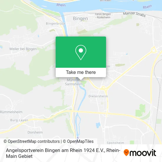 Карта Angelsportverein Bingen am Rhein 1924 E.V.