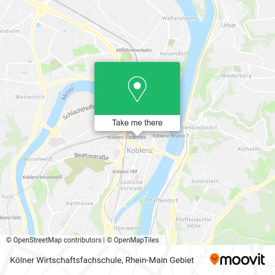 Карта Kölner Wirtschaftsfachschule