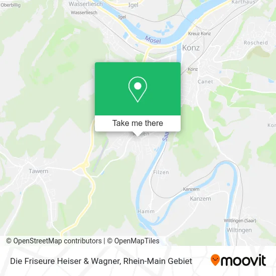 Карта Die Friseure Heiser & Wagner