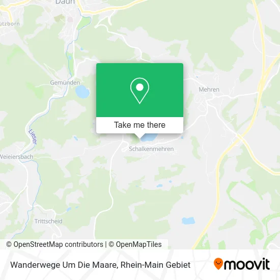 Карта Wanderwege Um Die Maare