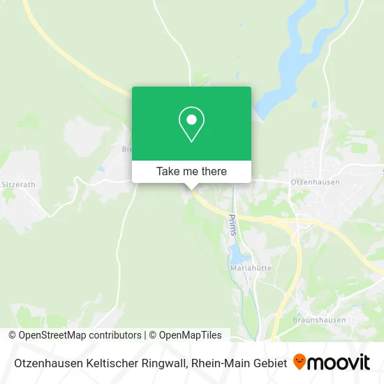 Карта Otzenhausen Keltischer Ringwall