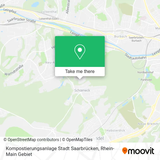 Карта Kompostierungsanlage Stadt Saarbrücken