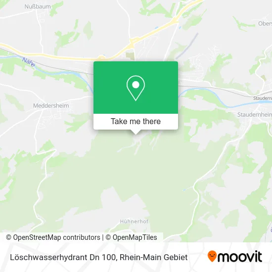 Löschwasserhydrant Dn 100 map