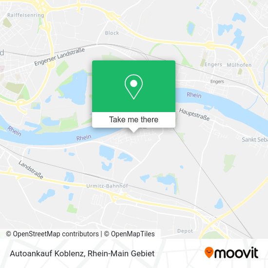 Карта Autoankauf Koblenz