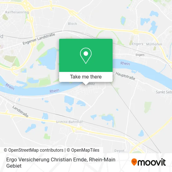 Карта Ergo Versicherung Christian Emde