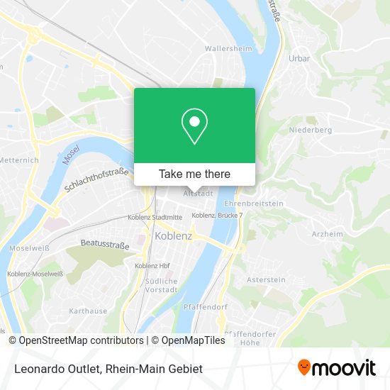 Карта Leonardo Outlet