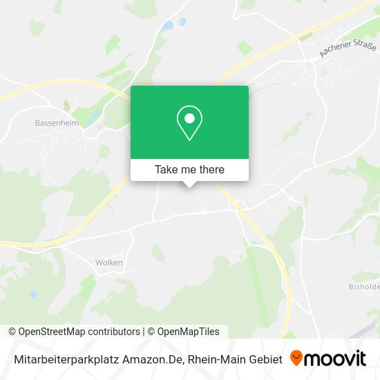 Карта Mitarbeiterparkplatz Amazon.De