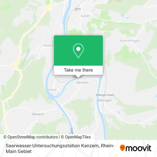 Карта Saarwasser-Untersuchungsstation Kanzem