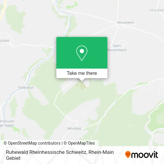 Карта Ruhewald Rheinhessische Schweitz