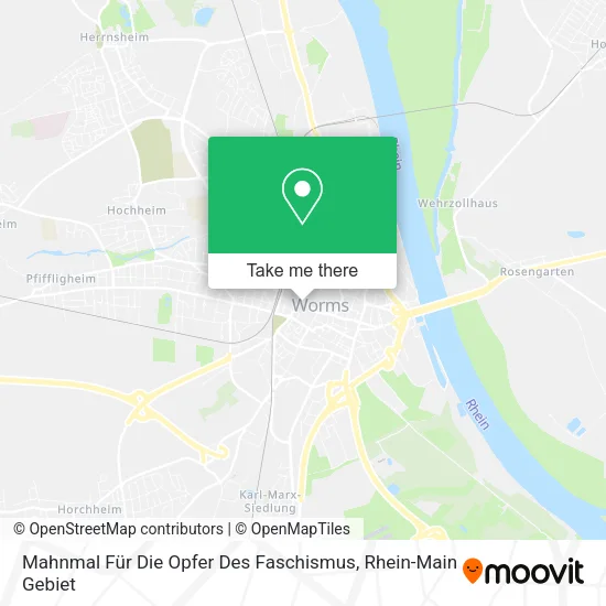 Карта Mahnmal Für Die Opfer Des Faschismus