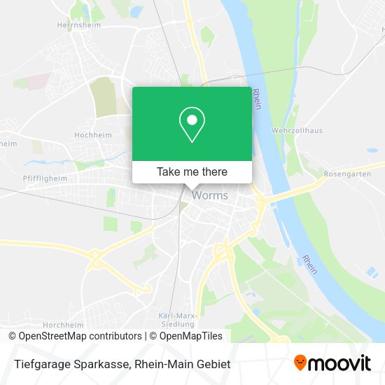Карта Tiefgarage Sparkasse