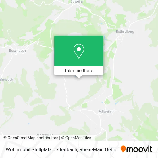 Карта Wohnmobil Stellplatz Jettenbach