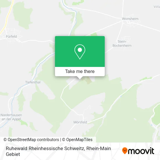 Карта Ruhewald Rheinhessische Schweitz